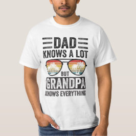 Papa weet veel, maar opa weet alles t-shirt