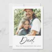 Papa wil je met me naar het altaar lopen Bruid Kaart (Voorkant)