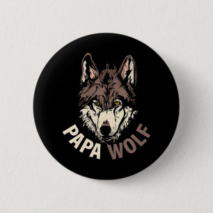 Papa Wolf Ronde Button 5,7 Cm