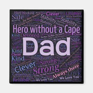 Papa Words Magnet