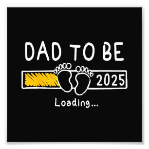 Papa wordt 2025 Papa est 2025 Papa wordt gepromove Foto Afdruk
