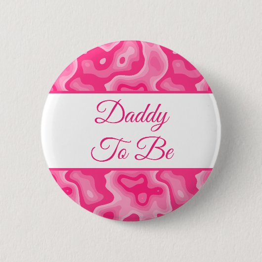 Papa wordt | Button Baby shower van Girl (Voorkant)