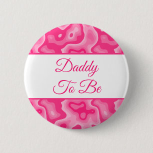 Papa wordt   Button Baby shower van Girl