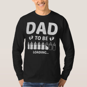 Papa wordt geladen en verwacht vaderdag pasgeboren t-shirt