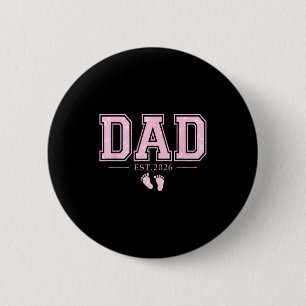 Papa wordt in 2026 Vaderdag Eerste keer vader van Ronde Button 5,7 Cm