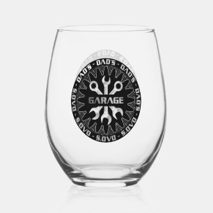Papa zal dit geweldig vinden! Garage Bar Lounge Wijnglas Zonder Voet