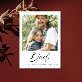 Papa zal je me naar het altaar begeleiden Bruid Kaart