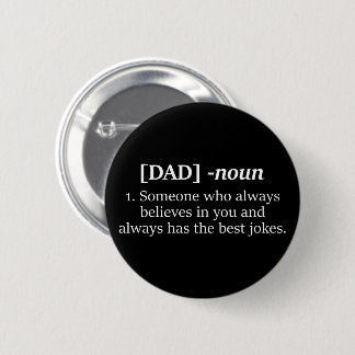 "Papa zelfstandig naamwoord" Pin Button - Vaderdag