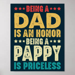Papa zijn is een eer om een appel te zijn is zonde poster