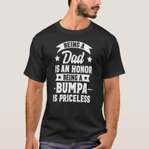 Papa zijn is een eer om een pomp te zijn is zonder t-shirt