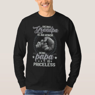 Papa Zijn Is Onbetaalbaar Vaderdag Voor Opa T-shirt