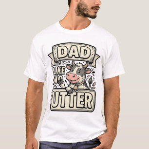 Papa Zoals Geen Andere Grappige Koe Vintage Vector T-shirt