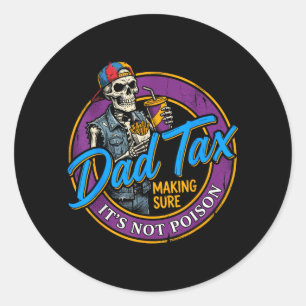 Papabijdrage Zorgen dat het niet giftig is Funny F Ronde Sticker