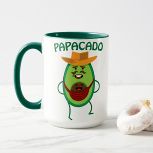 Papacado Dad Avocado Cute Baby Funny Papa Mok