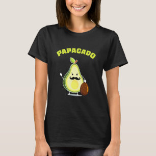 Papacado New Avocado Papa of Papa koninklijk T-shirt