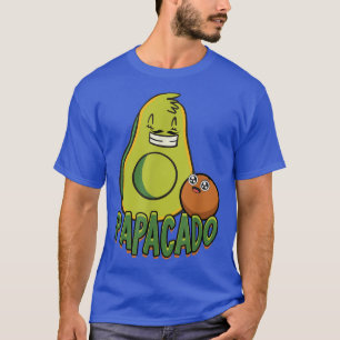 Papacado Papa Plant Groene Vegetarian H T-shirt