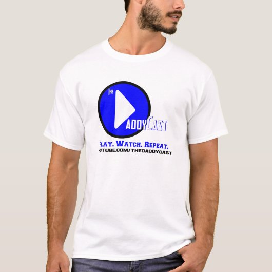 PapaCast White/Light T-Shirt (Voorkant)