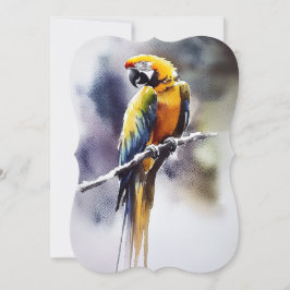 Papagei Feestdagenkaart