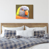 Papagei - Lori Canvas Afdruk (Insitu (Slaapkamer))