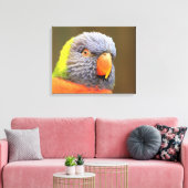 Papagei - Lori Canvas Afdruk (Insitu (Woonkamer))