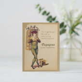 Papageno Zauberflöte Magic flute CC0839 Mozart Briefkaart (Staand voorkant)