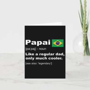 Papai Brazilian Vader Definitie Shirt Grappige Vad Kaart