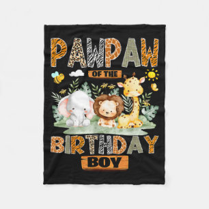 Papaja van de jarige jongen safari jungle wild fleece deken