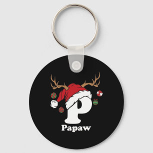 Papaja van Familie Kerstmis 2024 Matching Santa El Sleutelhanger