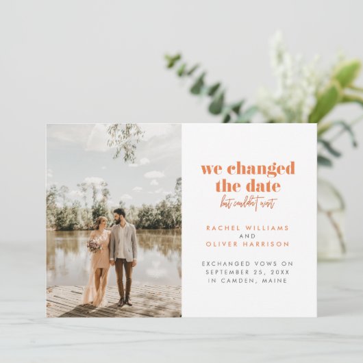 Papaja We hebben de datum gewijzigd maar konden ni Aankondiging (Staand voorkant)