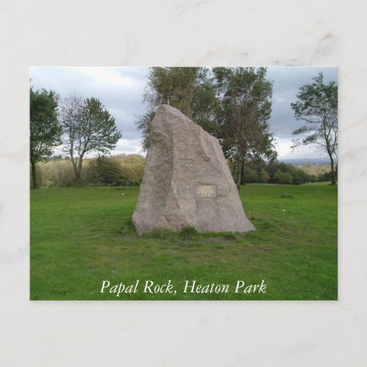 Papal Rock, carte postale de Heaton Park (Devant)