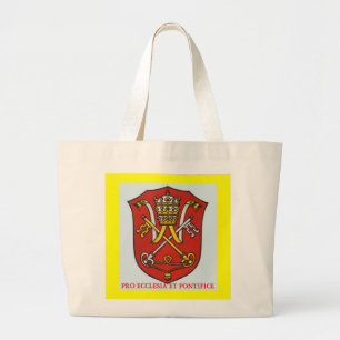 PAPAL TRADITIONELE ROMAN CATHOLIC COAT WAPENPOPE GROTE TOTE BAG