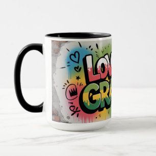 Papamaman Street-Art Love Mug Grands-Parents