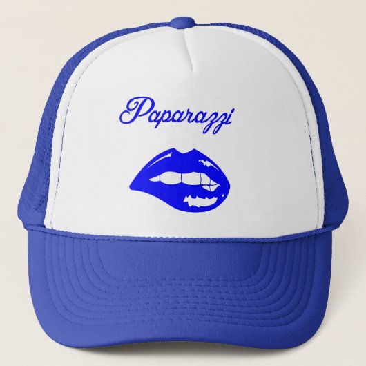 Paparazzi Blue Trucker Hat Trucker Pet (Voorkant)