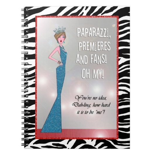 Paparazzi, Premiers en niet gemakkelijk te zijn Notitieboek (Voorkant)
