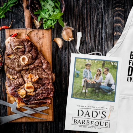 Papa's Barbeque | Vaderdag BBQ-fotohanddoek Theedoek