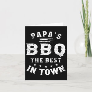 Papa's Bbq de beste in de stad Grappige Vaderdag Kaart