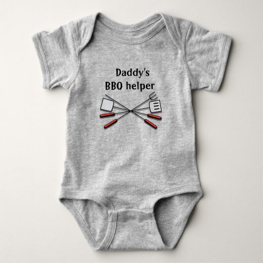 Papa's BBQ-helper Romper (Voorkant)