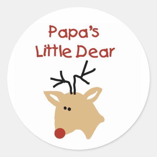 Papa's Beste T-shirts en cadeautjes Ronde Sticker (Voorkant)