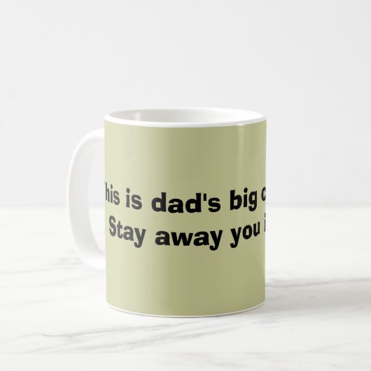 Papa's Big Coffee Mok (Voorkant links)