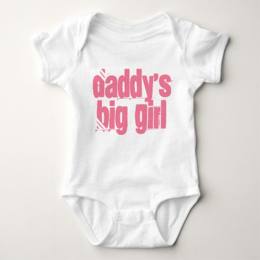 Papa's Big Girl Typografie Romper (Voorkant)