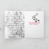 Papa's Birthday Golden Retriever en T-shirt carte (Intérieur)