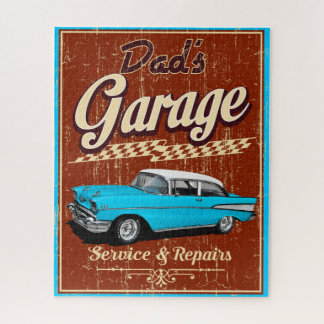 Papa's blauwe Chevy Garage Legpuzzel