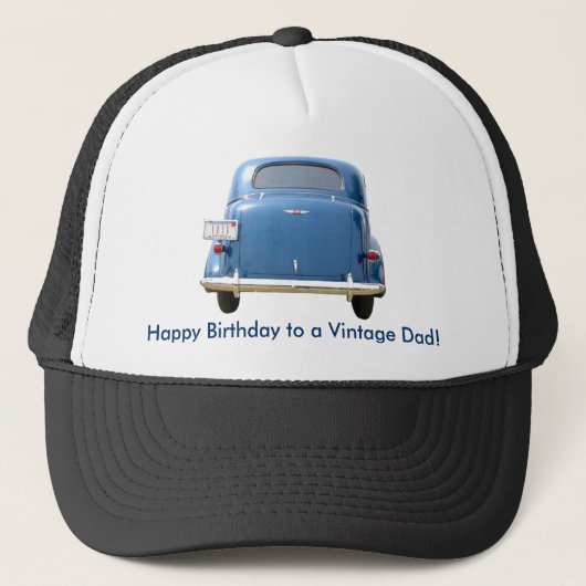 Papa's  Blauwe Chevy Pet van de Birthday - Jouw na (Voorkant)