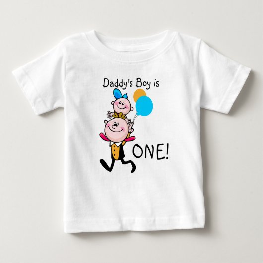 Papa's Boy  Birthday T-shirt (Voorkant)
