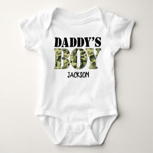 Papa's Boy Camo op maat gemaakt Romper