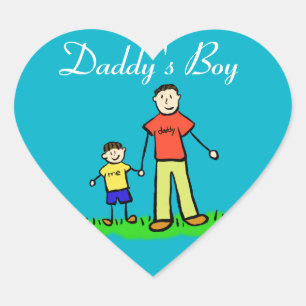 Papa's Boy Custom Family Character Decal Sticker