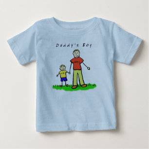 Papa's Boy T-Shirt (Blond Drawing Front Side)