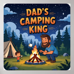 Papa's Camping Poster Famille King Télécharger