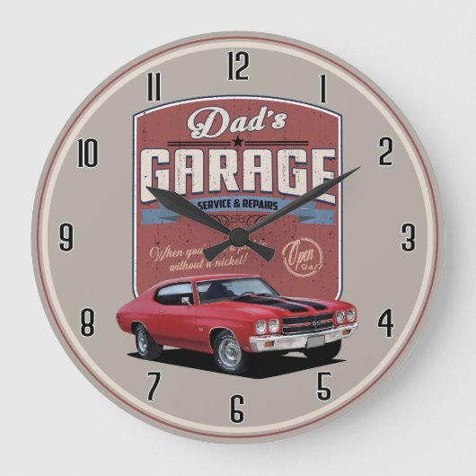 Papa's Chevelle Garage Grande Horloge (Recto)