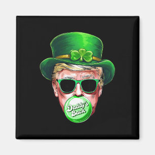 Papa's Ck Trump St Patrick's Day Lucky Shamrock I Magneet